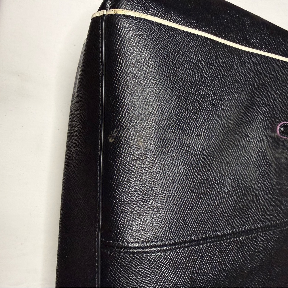 Coach Christie Carryall Satchel Small Black/Pink/White Edging w/Hangtag - Picture 8 of 13